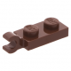 LEGO lapos elem 1x2 vízszintes fogóval, vörösesbarna (63868)